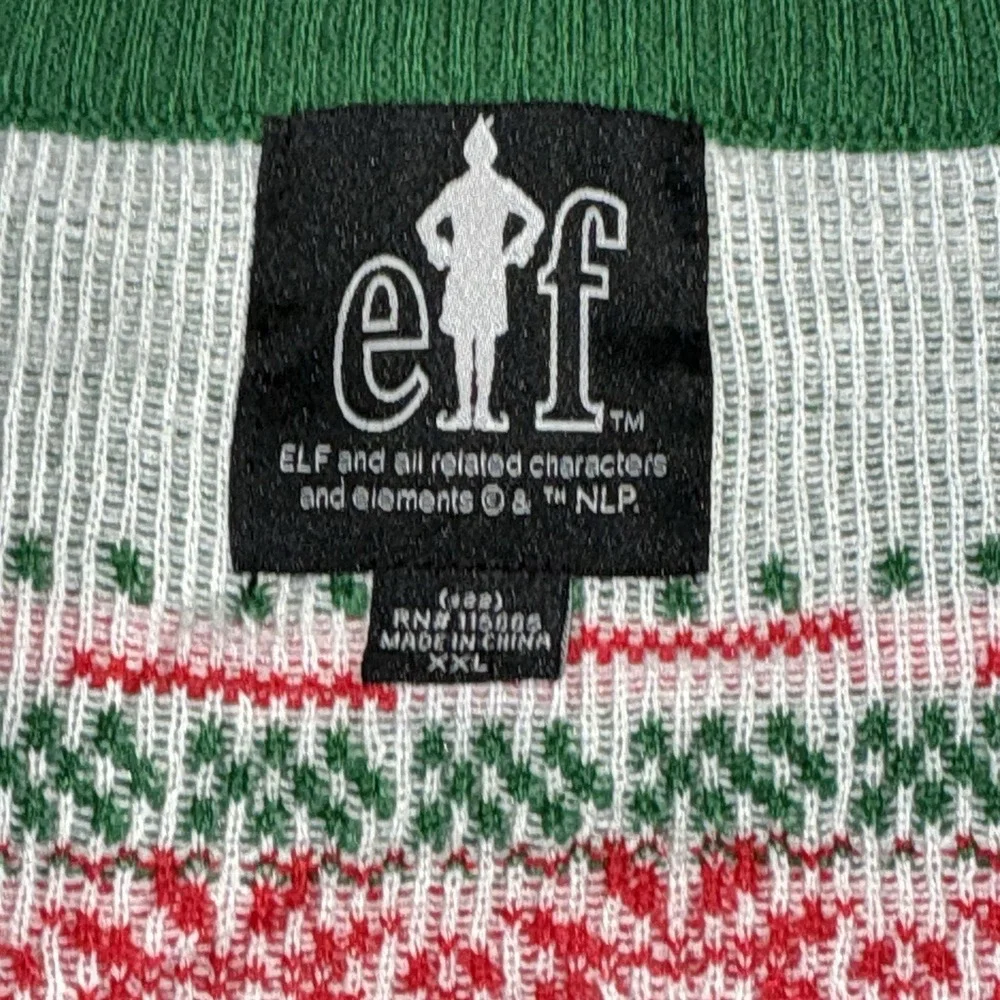 Elf OMG, Santa I Know Him! Ugly Christmas Sweater Men's XXL